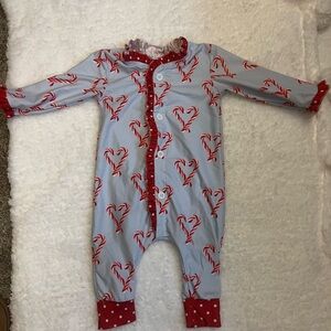 Sugar Red and White Heart Kids Footie